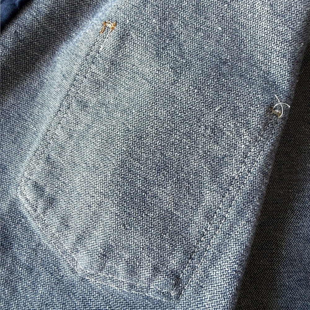 Vintage Wrangler 14oz Denim Vest, Unisex USA L XL - Picture 8 of 9